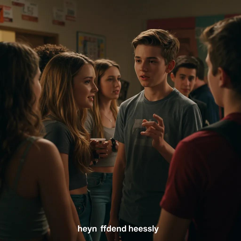 Group of teenagers illustrating social dynamics and signs of narcissistic traits