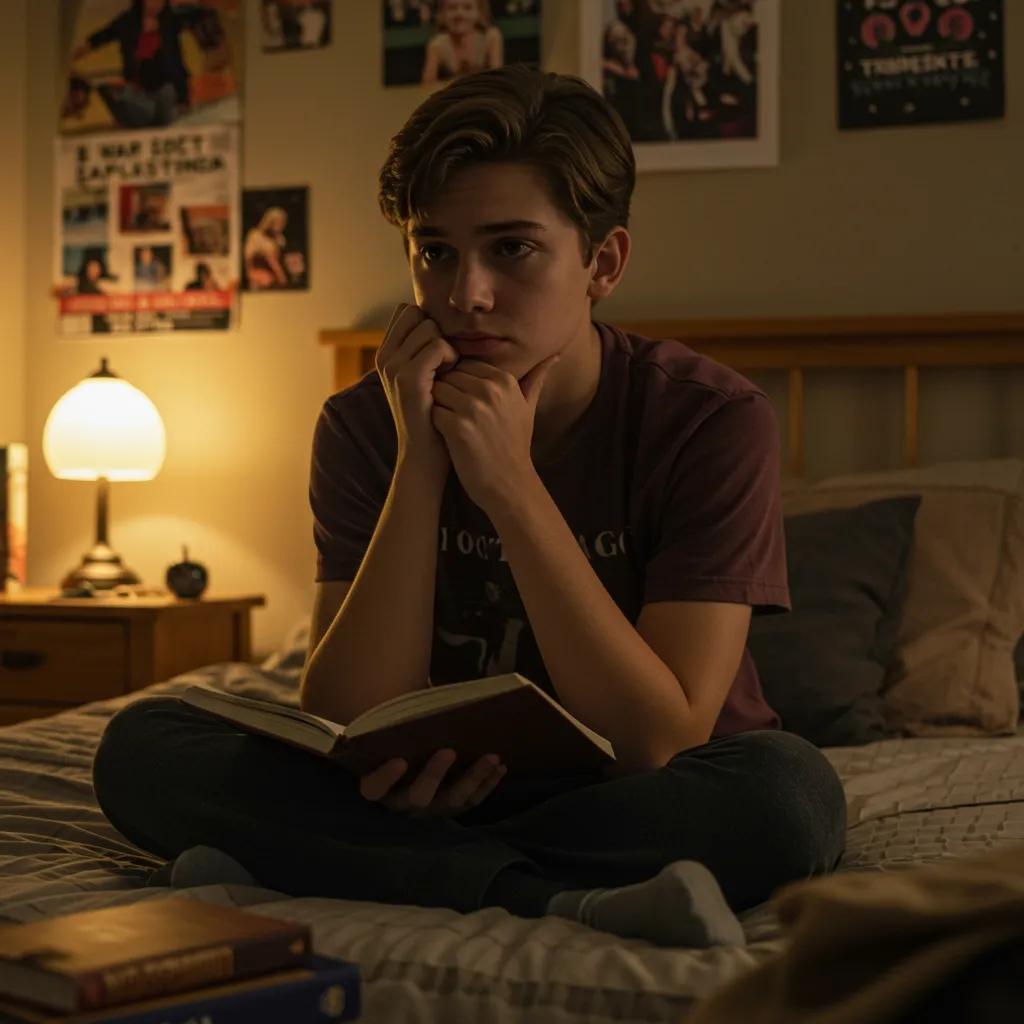 Teenager reflecting on emotional struggles related to compulsive lying