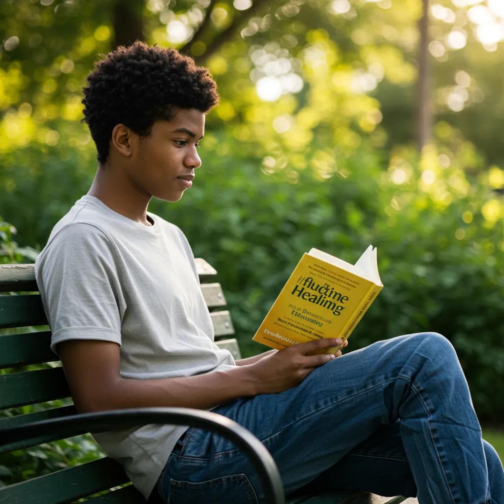 Diverse adolescents in a supportive group discussion, symbolizing healing and resilience